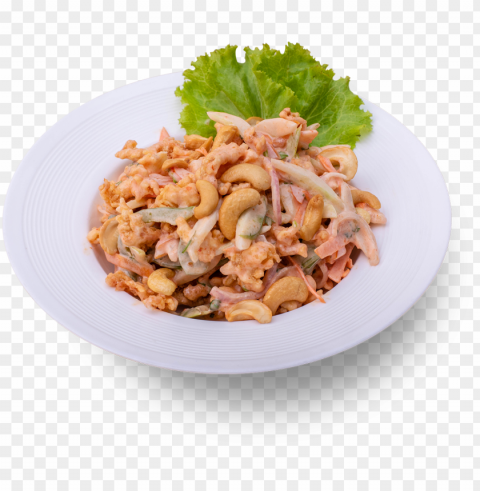 chicken cashew nut salad 495 - pasta salad PNG with transparent backdrop