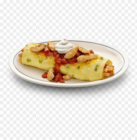 chicken fajita omelette iho Isolated Artwork in Transparent PNG