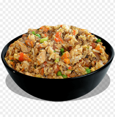 chicken fried rice plate PNG Graphic with Isolated Design