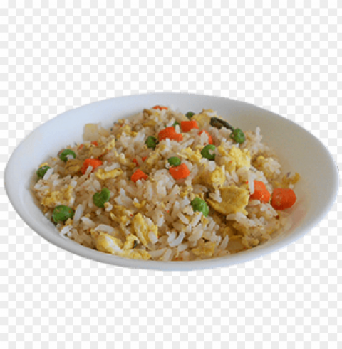 chicken fried rice plate PNG transparent artwork