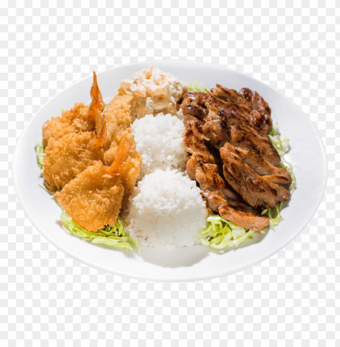 chicken fried rice plate PNG transparent graphics comprehensive assortment