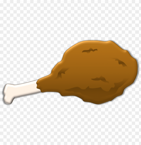 chicken leg PNG clipart with transparency