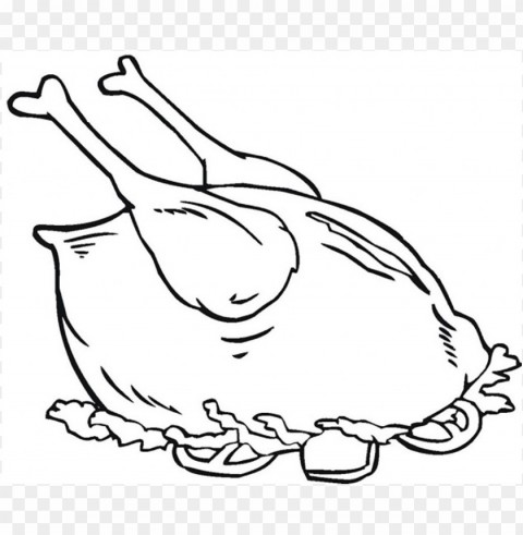 chicken meat coloring page PNG files with no background wide assortment