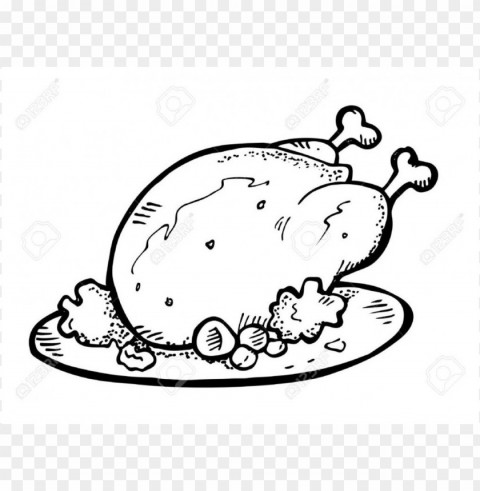chicken meat coloring page PNG files with transparent backdrop