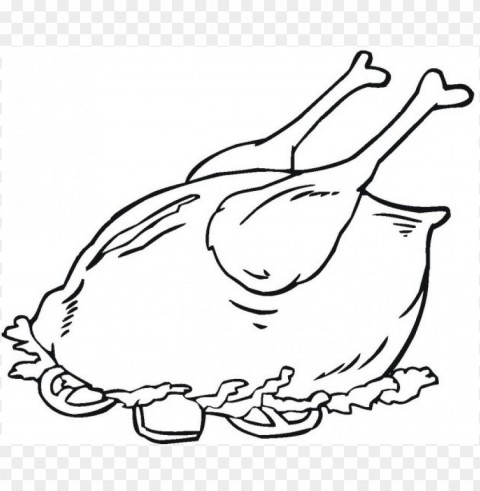 chicken meat drawing Isolated Artwork on HighQuality Transparent PNG