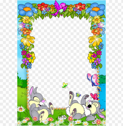 children borders and frames PNG images with no background needed