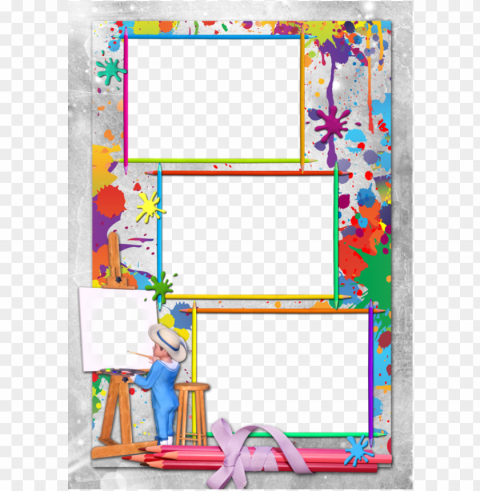 children borders and frames PNG images with transparent elements