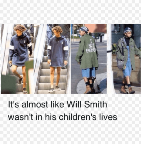 children clothes and jaden smith - will smith and jaden smith funny Isolated Element with Clear Background PNG
