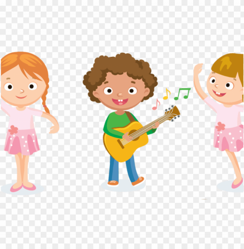 children dancing clipart PNG Graphic with Transparency Isolation
