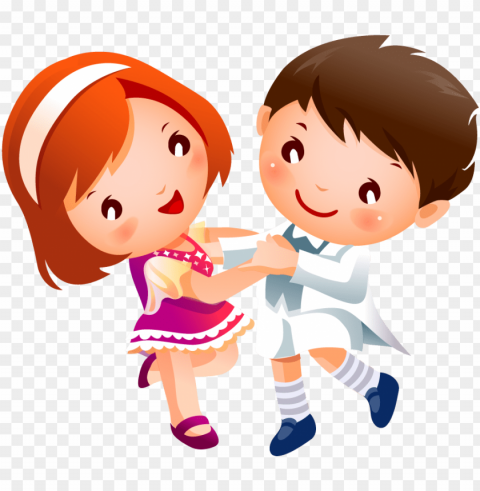 children dancing clipart PNG Image Isolated on Clear Backdrop