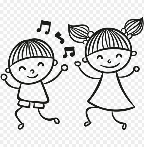 children dancing clipart PNG Image with Clear Isolation