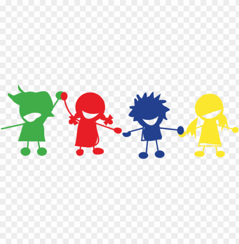 children holding hands PNG images for personal projects