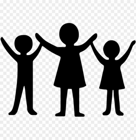 children holding hands Transparent PNG Isolated Element