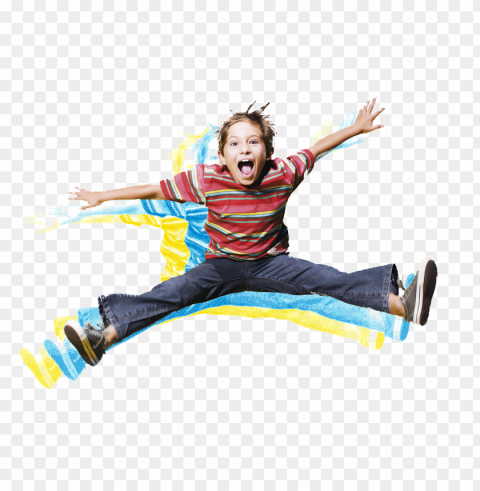 children jumping Isolated Subject with Clear PNG Background