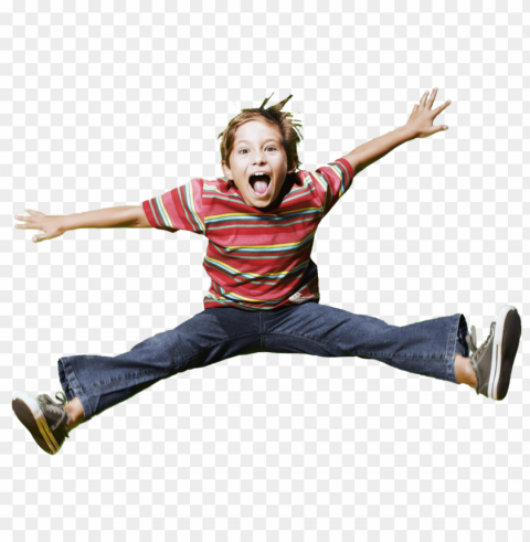 children jumping PNG clipart with transparency