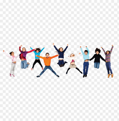 children jumping PNG for free purposes