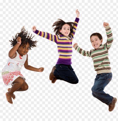 children jumping Transparent Background Isolated PNG Art