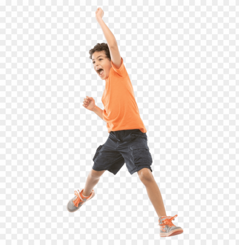 children jumping Transparent Background Isolated PNG Design