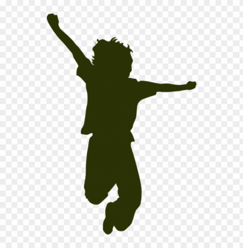 children jumping Transparent Background Isolated PNG Icon