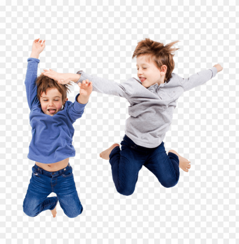 children jumping Transparent background PNG stockpile assortment