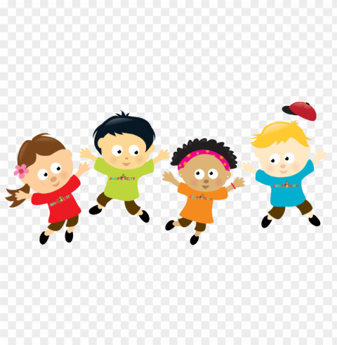children jumping PNG Image Isolated with Clear Transparency