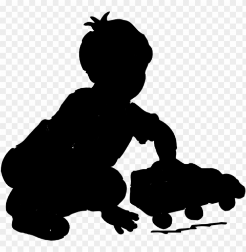 children playing silhouette PNG images with alpha transparency selection