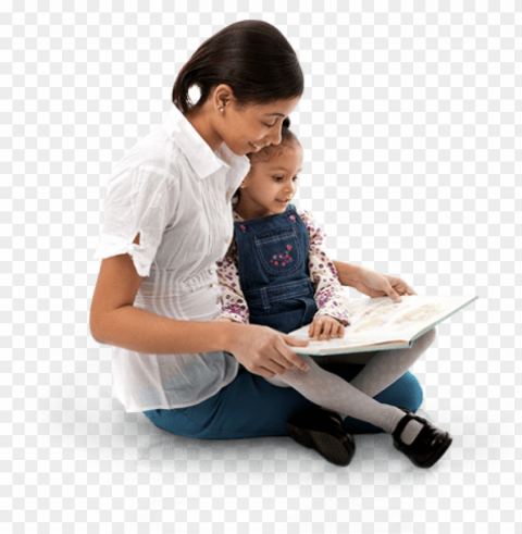 children reading PNG files with clear background collection