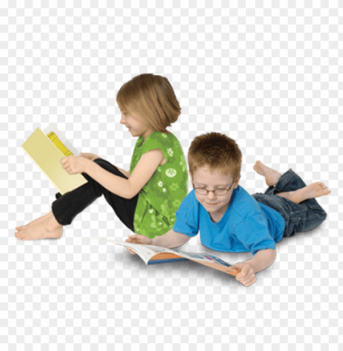 children reading PNG files with no backdrop pack