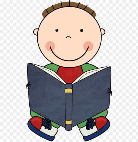 children reading Transparent Background PNG Isolated Character