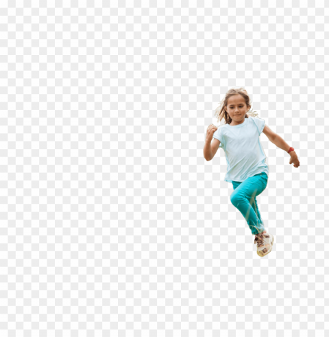 children running Isolated Illustration in HighQuality Transparent PNG