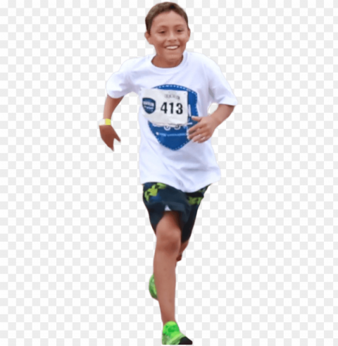 children running Isolated Object in Transparent PNG Format