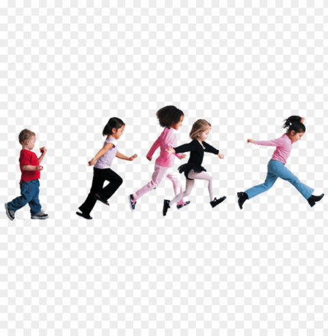 children running Isolated Object on HighQuality Transparent PNG