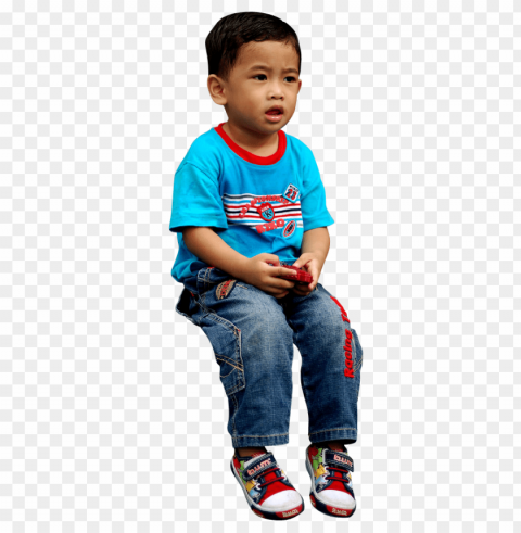 Children Sitting Isolated Graphic In Transparent PNG Format