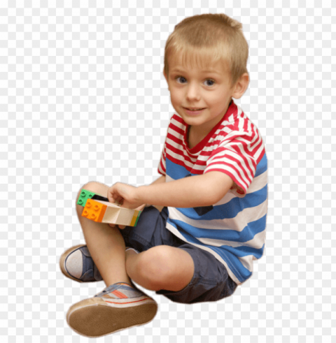 Children Sitting Isolated Graphic On Clear Transparent PNG