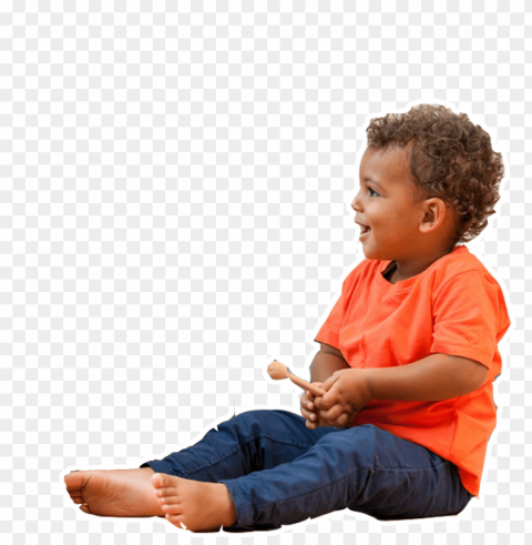 Children Sitting Isolated Graphic On HighQuality Transparent PNG