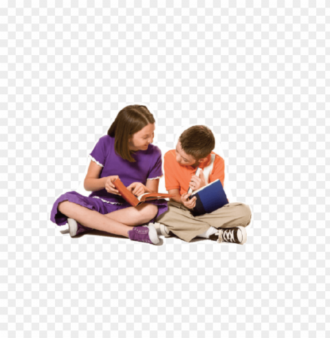 children sitting PNG pics with alpha channel