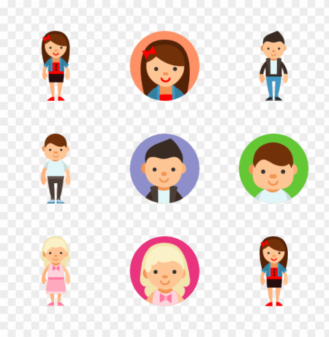 children vector Isolated Character with Transparent Background PNG PNG transparent with Clear Background ID 55cfe980