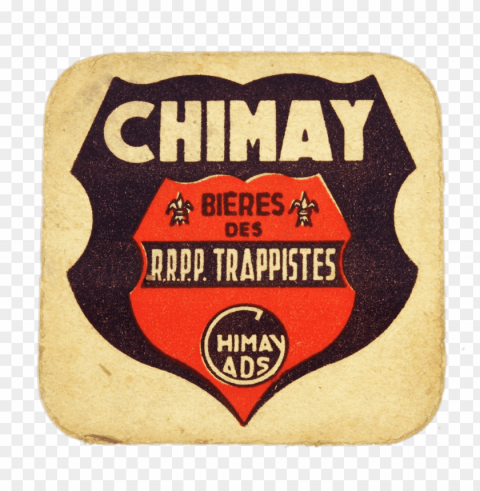 chimay beer coaster Isolated Subject in HighQuality Transparent PNG