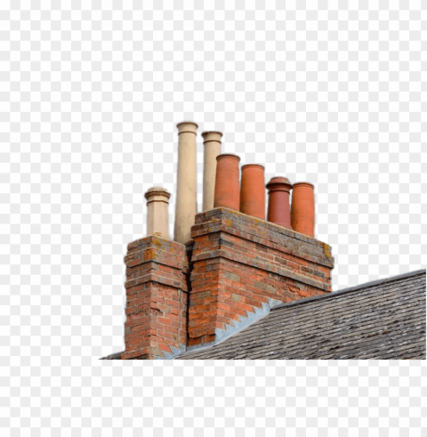 chimneys on roof PNG no background free