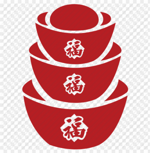 chinese new year bowls PNG transparent stock images
