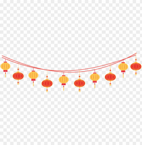 chinese new year garland PNG with clear background set PNG transparent with Clear Background ID c81ac234