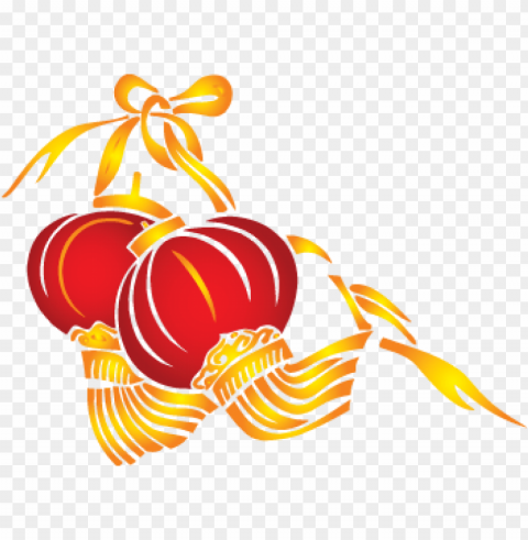 Chinese New Year Lanterns PNG With Clear Overlay