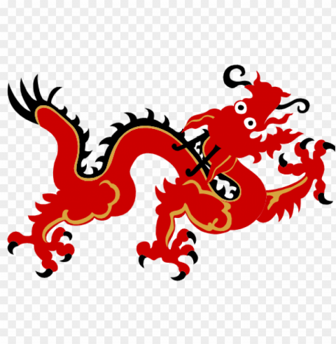 chinese red dragon PNG Image with Transparent Isolated Graphic Element