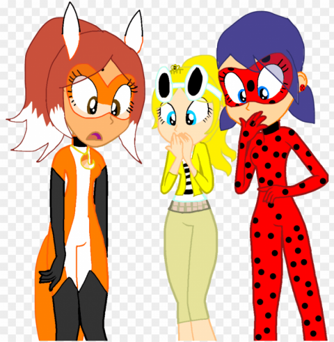 chloe and ladybug by gouhlsrule - miraculous ladybug rena rouge PNG Isolated Design Element with Clarity