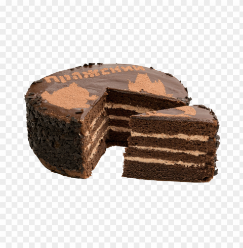 chocolate cake food PNG Image with Transparent Cutout - Image ID 66ec3c5a