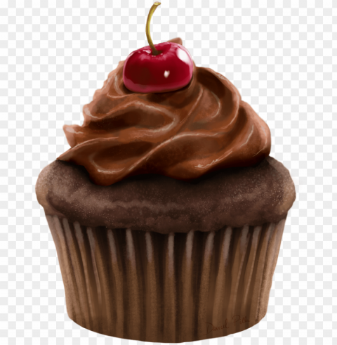 chocolate cherry cupcake - cupcake with background Transparent PNG graphics variety