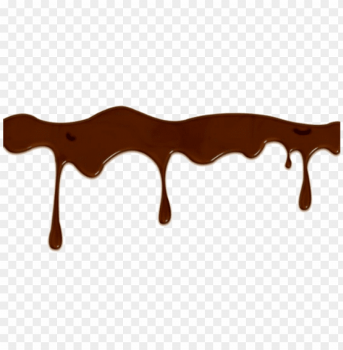 chocolate cobertura and overlay image - photoshop drips PNG Illustration Isolated on Transparent Backdrop