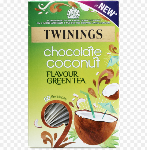 chocolate coconut indulgence green tea - twinings chocolate coconut green tea PNG files with transparent canvas extensive assortment