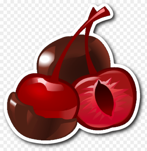 chocolate covered cherries sticker - dessert PNG transparent photos for presentations