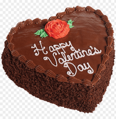 chocolate decadence heart cake - cake Transparent PNG illustrations